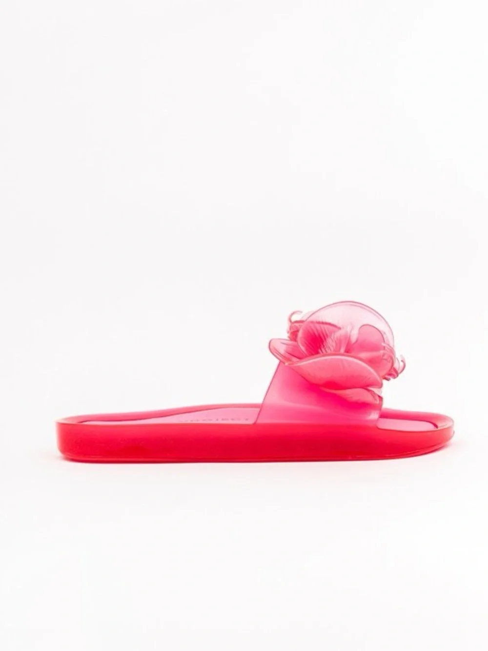 Y/Project x Melissa Floral Jelly Slide sandals in red PVC Size 7